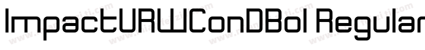 ImpactURWConDBol Regular字体转换